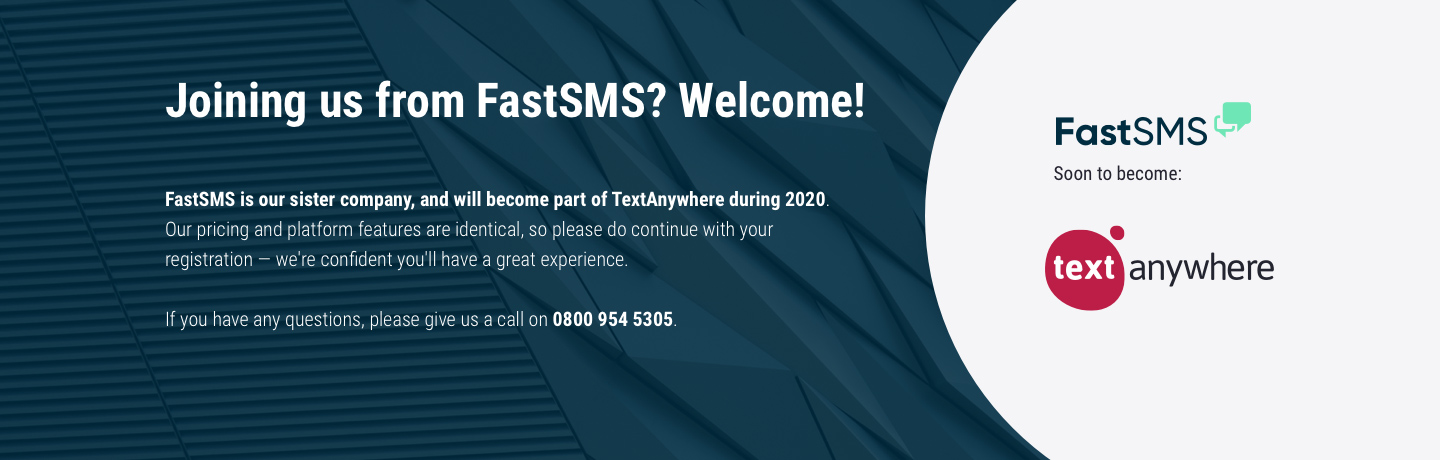 FastSMS is Joining Forces with TextAnywhere